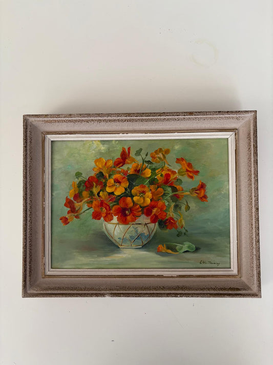 Vintage Still Life Nasturtiums - Collector & Curator