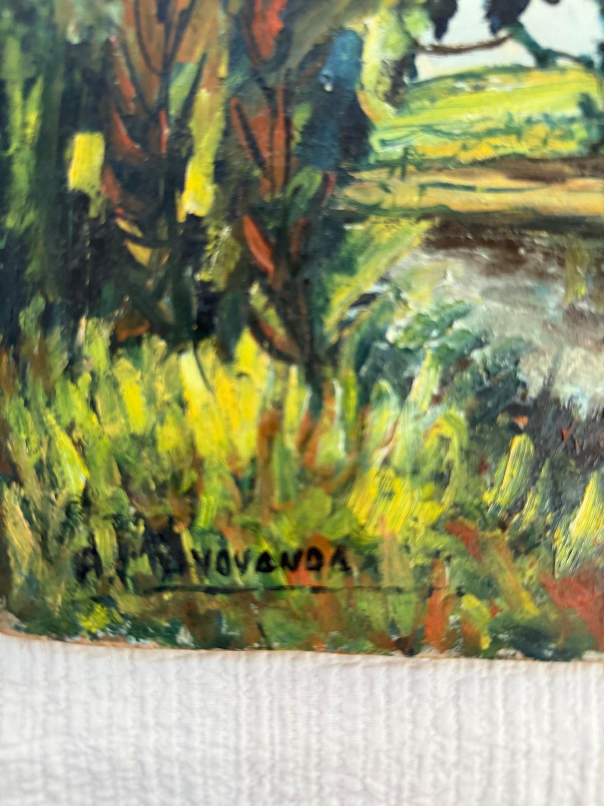 Vintage Woodland Landscape Painting - Collector & Curator