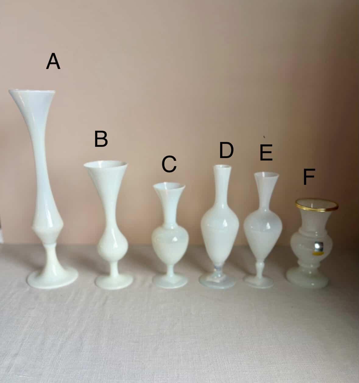 Roses Oil on Canvas, White Opaline Vase "E" - Collector & Curator