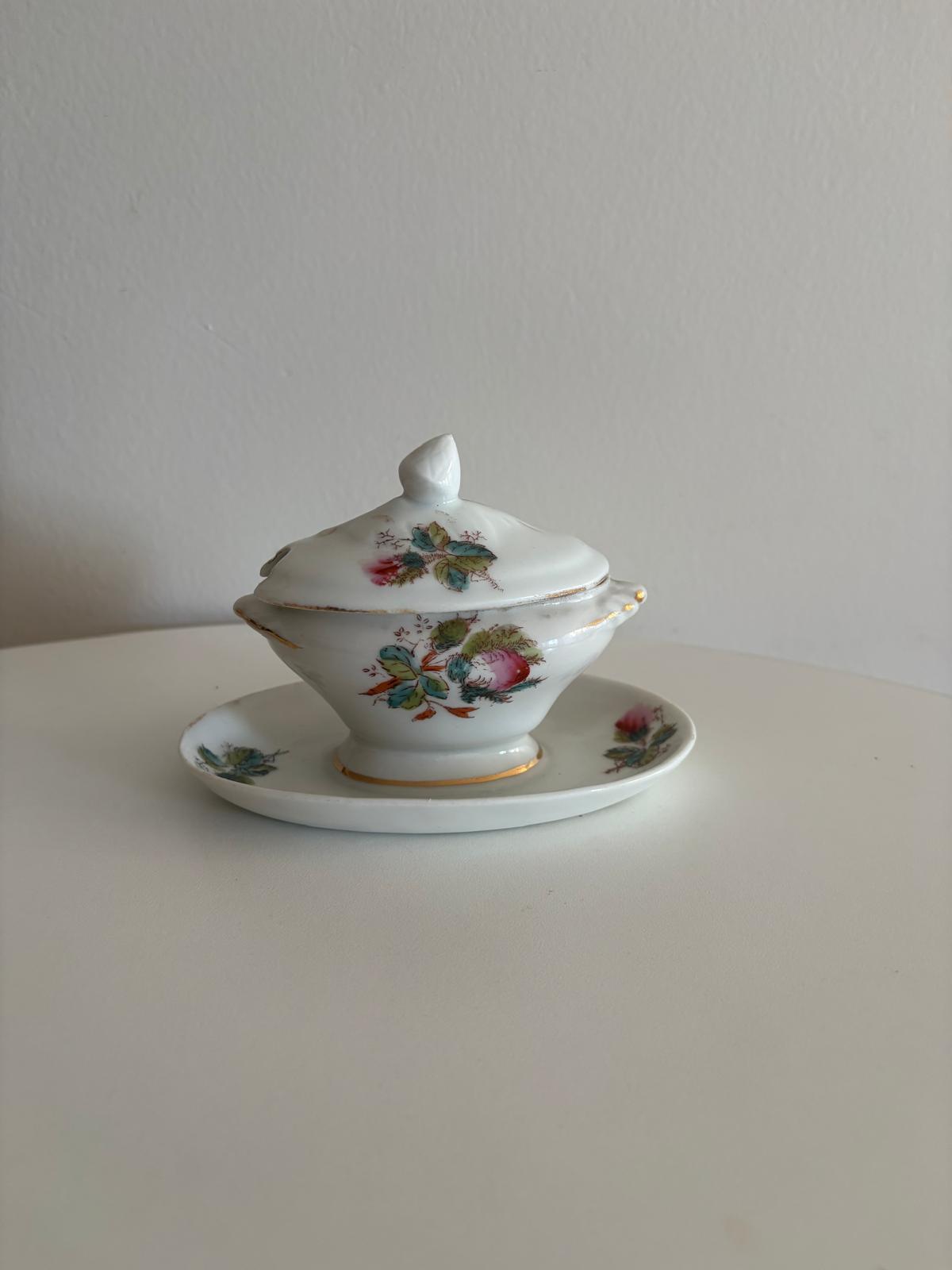 French Hand-Carved Wooden Dough Bowl &  French Moutardière - Collector & Curator