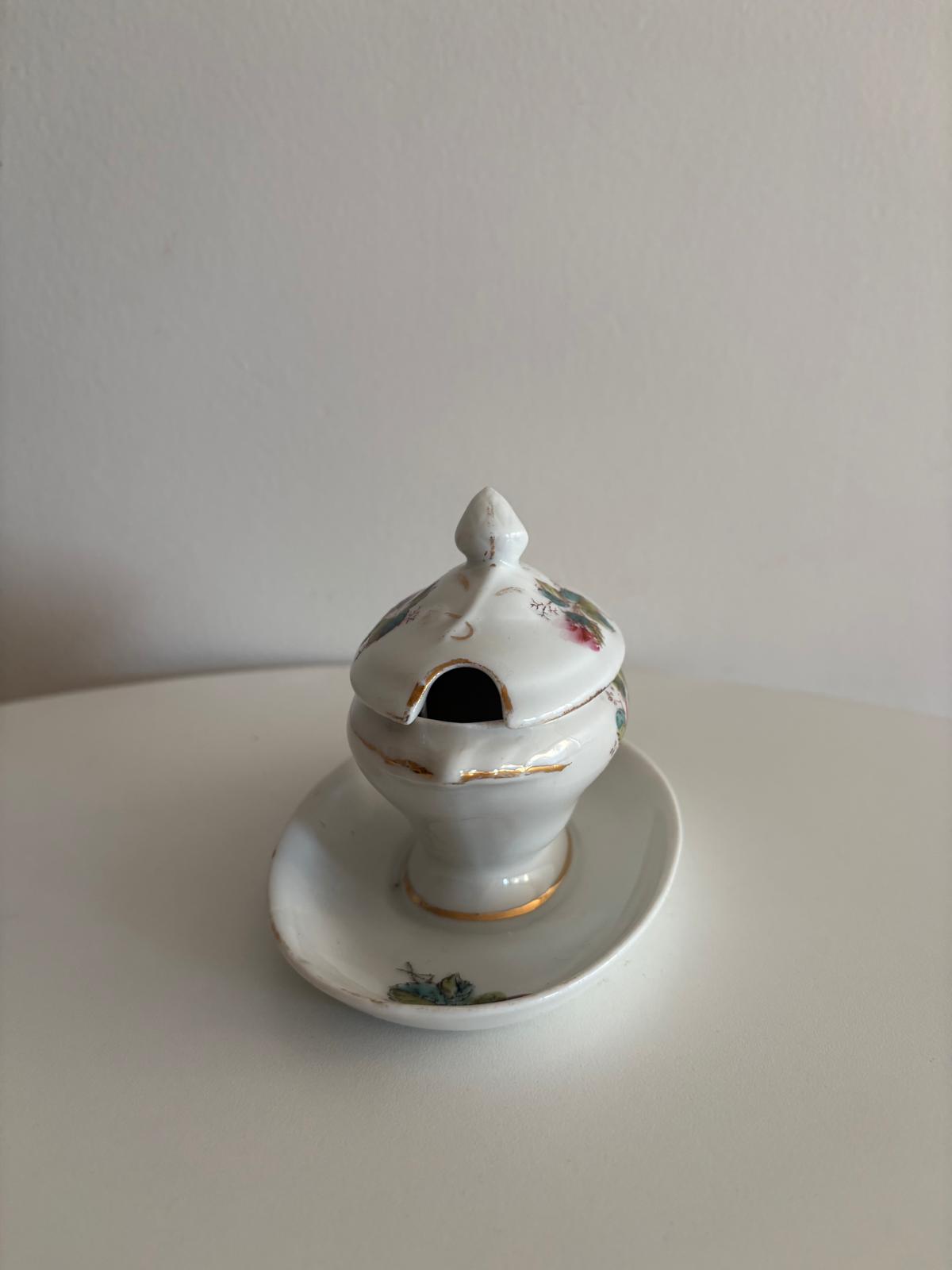 French Hand-Carved Wooden Dough Bowl &  French Moutardière - Collector & Curator