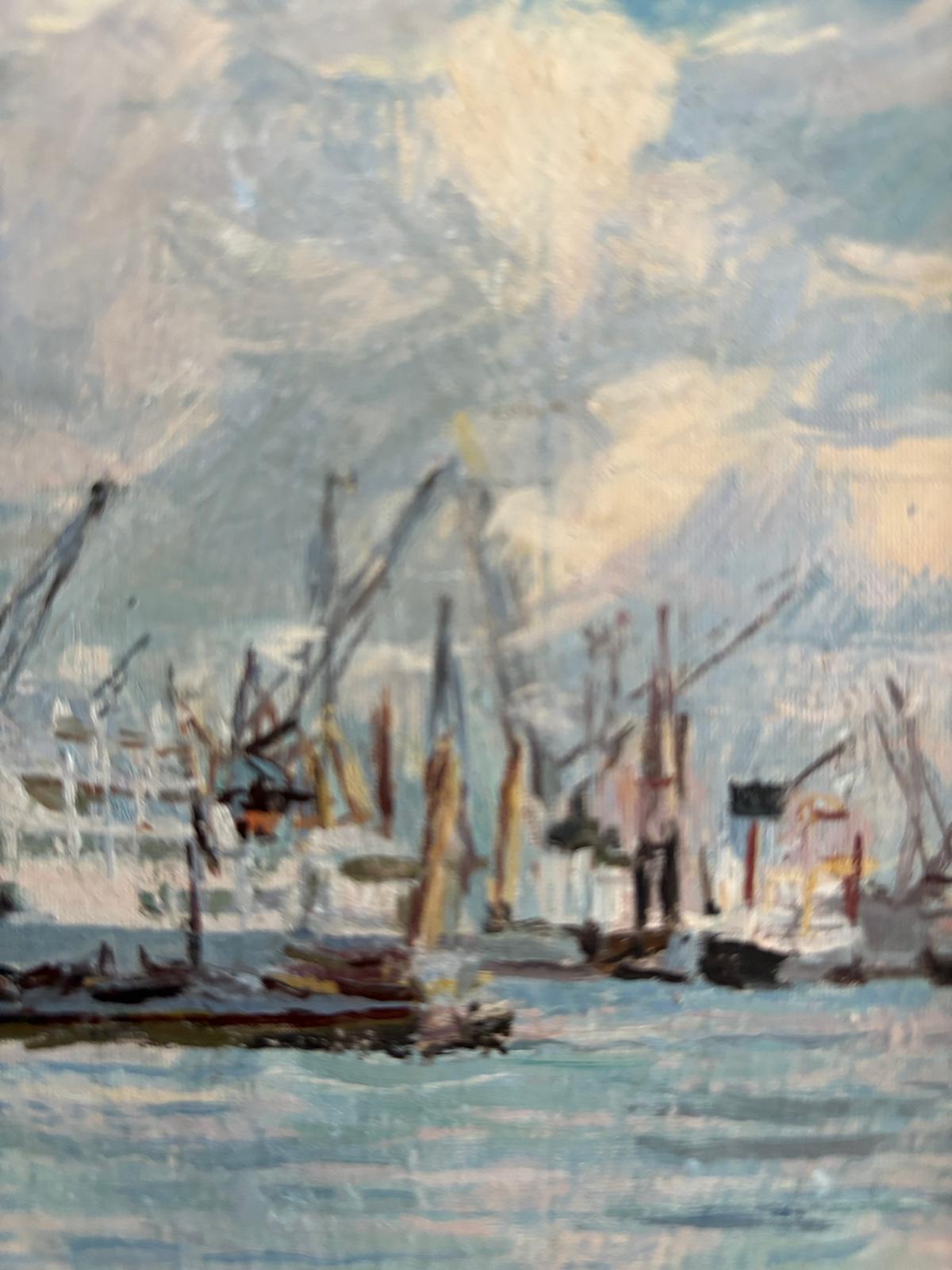 Impressionist Style Harbor Scene - Collector & Curator