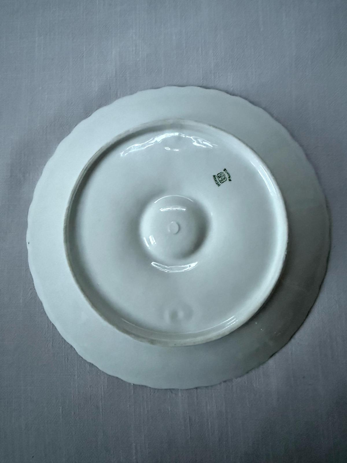 Saint-Clément Majolica Oyster Plate,  L.C. & Cie Mehun White Oyster Plate, Salins France Oyster Plate - Collector & Curator