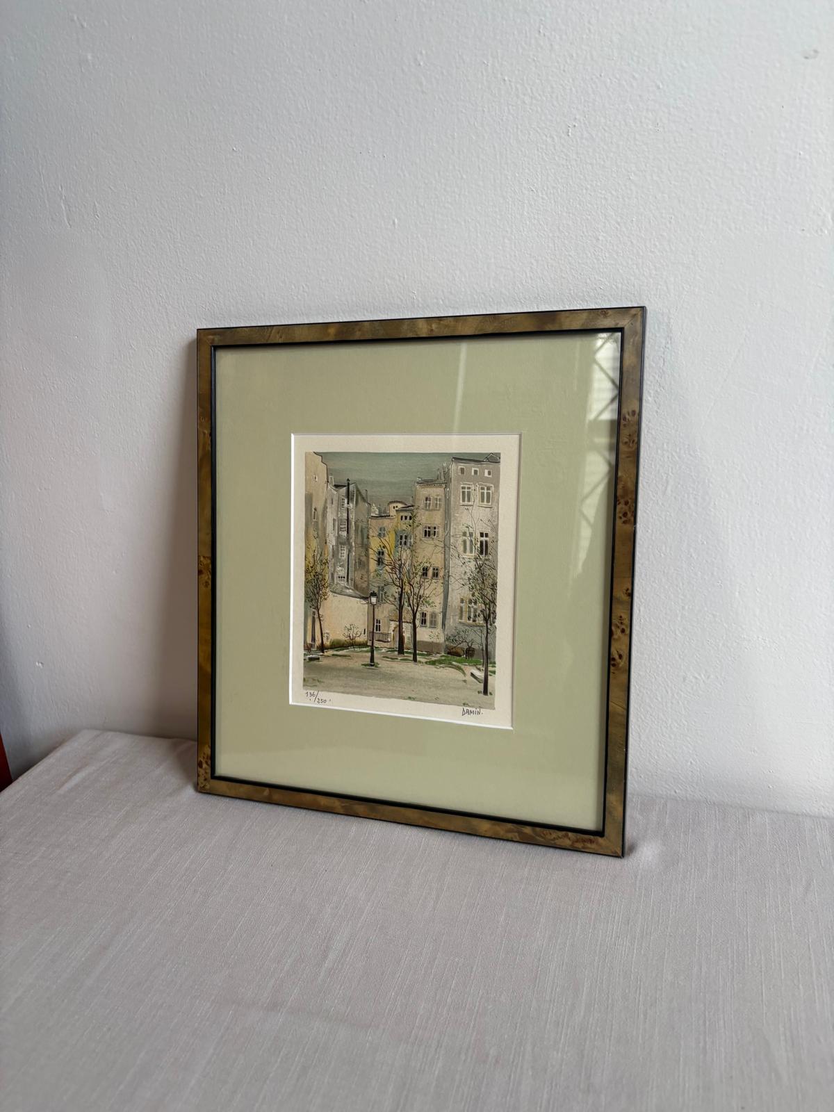 Limited Edition Paris Courtyard Print, Signed & Numbered (136/250), Pansy Choisy Le Roi Plate - Collector & Curator