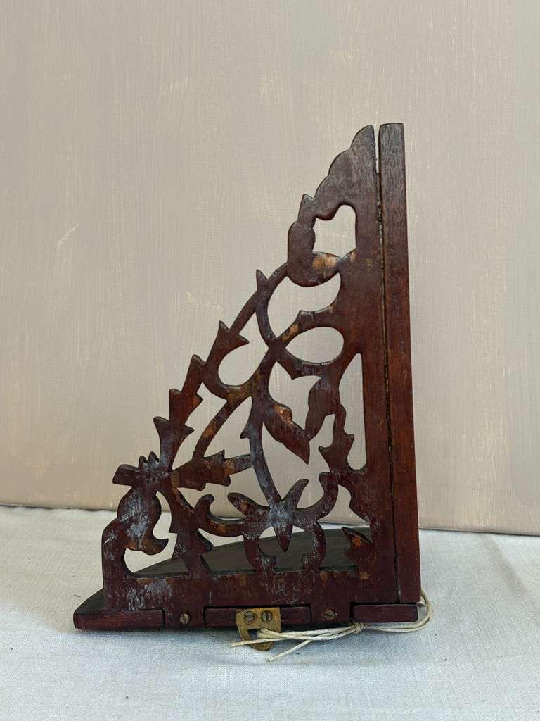 Vintage French Oval Wicker Bread Basket;Antique Victorian walnut corner shelf; Vintage Woven Wall Baskets - Collector & Curator