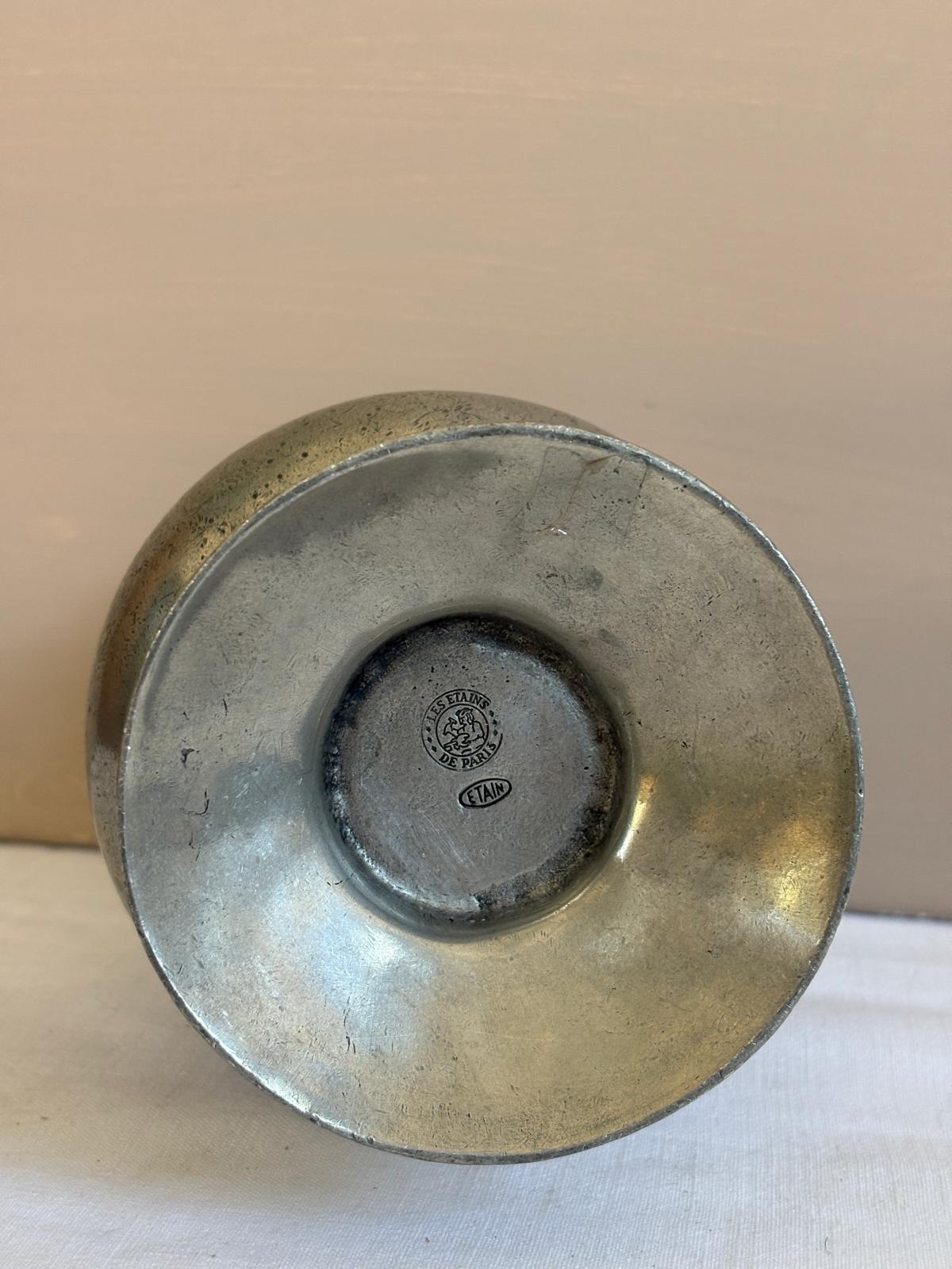 Vintage French Pewter Baluster Vase - Collector & Curator