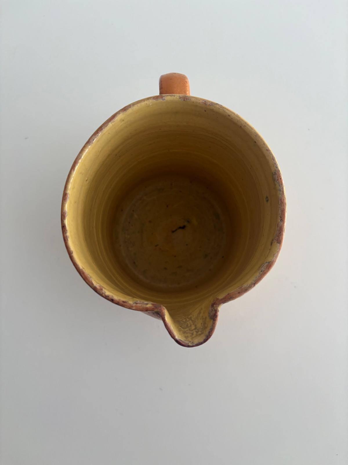 Early 20th Century French Glazed Earthenware Pitcher - Collector & Curator