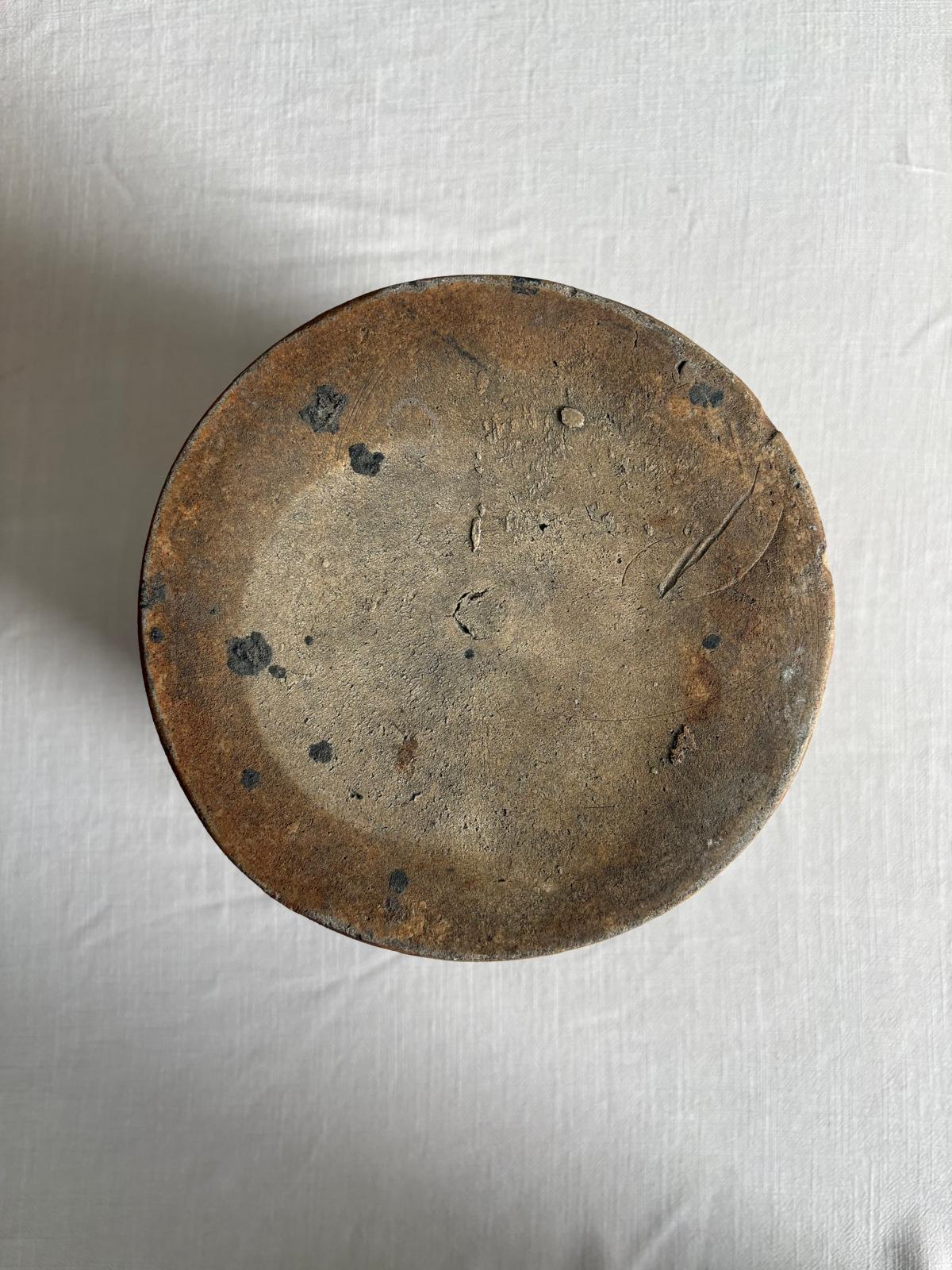Antique French Salt-Glazed Stoneware Storage Crock with Handles - Collector & Curator
