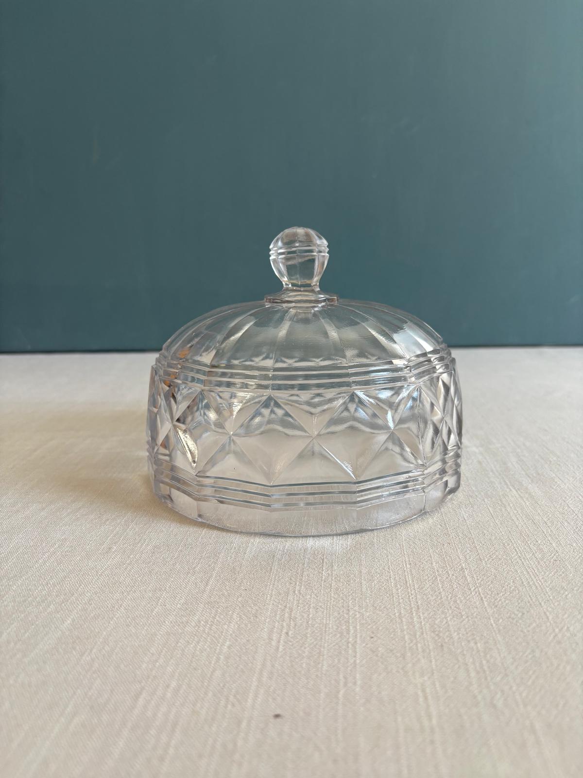 Vintage French Pressed Glass Cloche