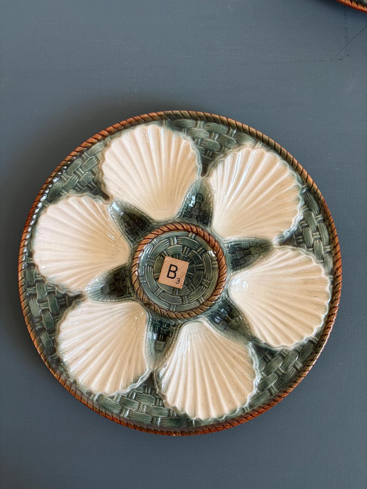 French Longchamp Oyster Plate "B"