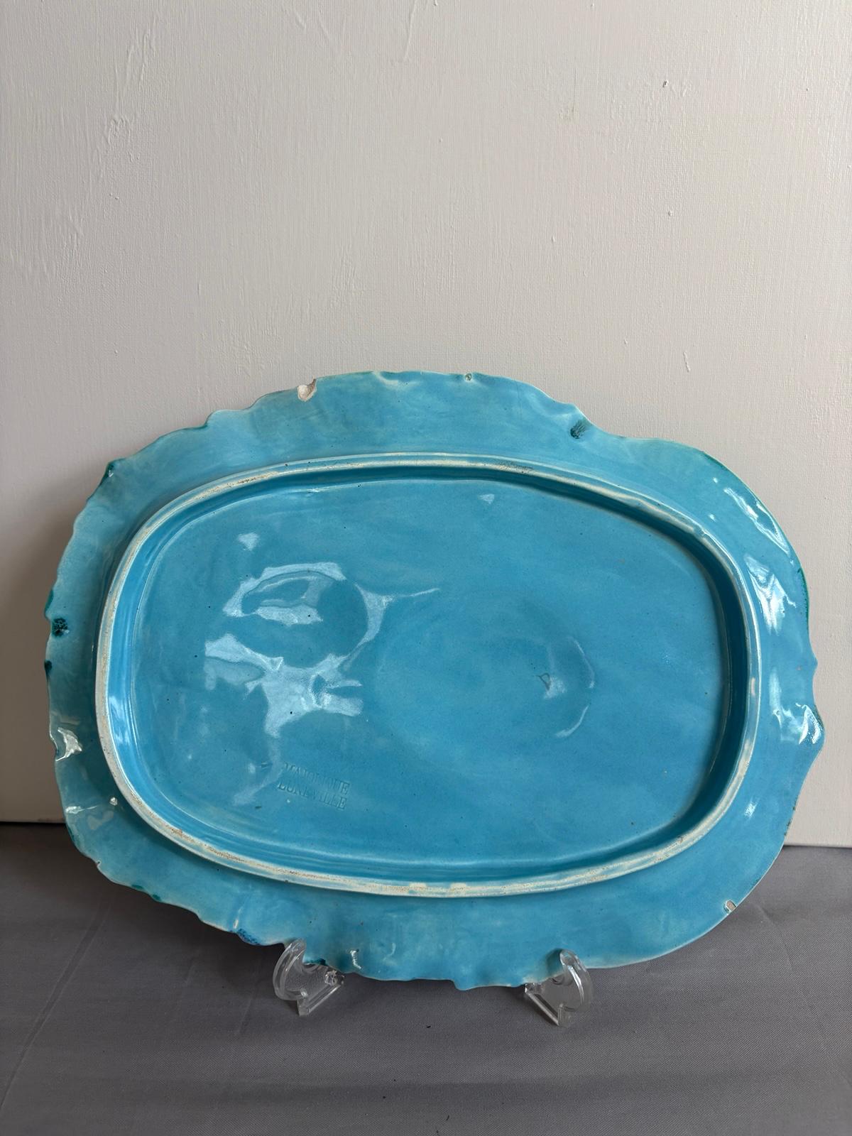 Antique French Majolica Serving Platter
